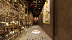 中式快餐店装修设计效果图片库