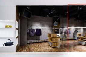 鞋帽店展柜装潢效果图片