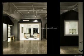 理发店门头装修高清效果图