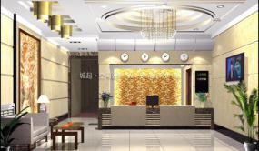 宾馆大厅装修实景图图片