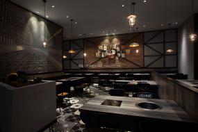 烧烤店装修设计效果图