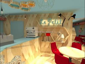 高档外国奶茶店装修图片