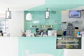 外国奶茶店装修设计效果图大全