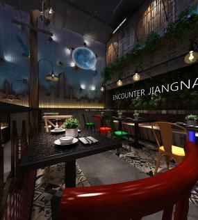 主题餐厅室内装修效果图大全