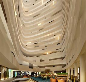 四星级酒店装潢设计效果图片