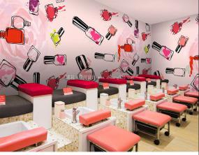 国外美甲店装修设计效果图