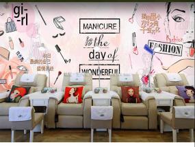 国外美甲店装修设计图片