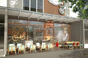 最新冰淇淋加盟店装饰效果图