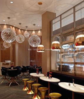 冰淇淋加盟店设计装饰效果图片