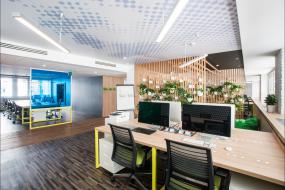 写字楼木地板装潢设计图片