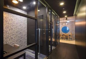 写字楼木地板装潢设计图