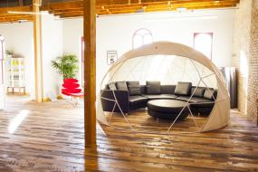 2018写字楼强化木地板装修效果图