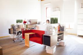 写字楼强化木地板室内装修效果图大全