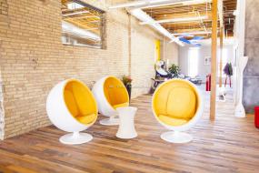 写字楼强化木地板装饰装修效果图大全