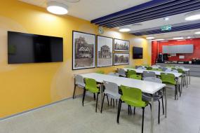 办公室茶水休闲区装修实景图图片大全