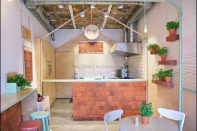 韩式甜品店室内装修效果图大全