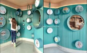 韩式甜品店装修实景图片