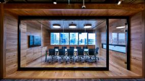 办公室复合实木地板装修效果图大全