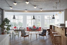 写字楼木地板瓷砖装饰装修图片