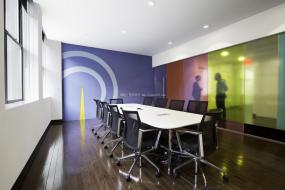 写字楼木地板瓷砖装修设计效果图片