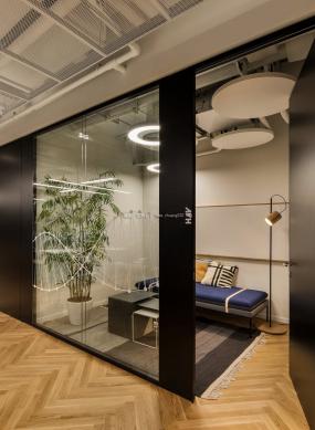 办公室多层实木地板装修设计效果图大全