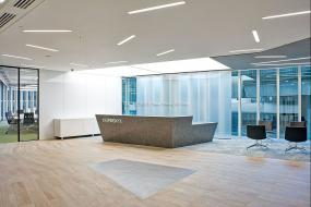 办公室木地板地垫图片装修