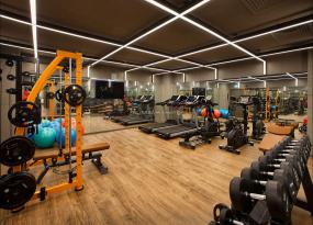 办公室负离子木地板装修方案效果图