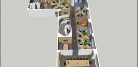 高档办公室平面设计方案图片