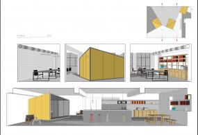 办公空间平面图图片