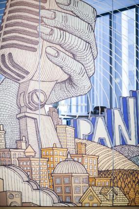 办公室玻璃门装饰装修图片