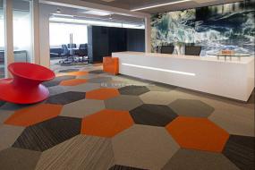 前台logo墙设计装饰图