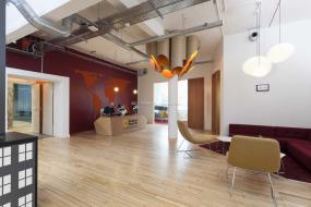 高档前台logo墙装修效果图