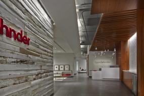 前台logo墙设计装饰效果图片