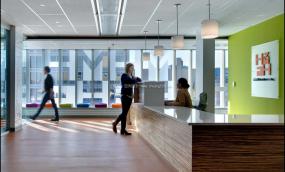 企业前台设计装修效果图片