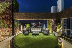 最新办公室绿植摆放设计装饰效果图