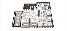办公平面图装饰效果图