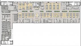 办公室装修平面装饰效果图片