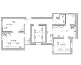 办公室装修平面设计装修效果图片