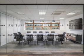 办公高隔断装修高清效果图