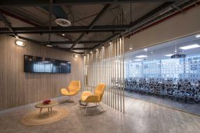 办公高隔断设计装饰图