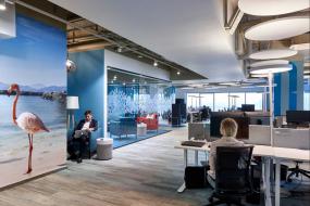 最新办公高隔断装修设计效果图