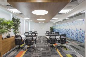 办公室玻璃隔墙效果图片