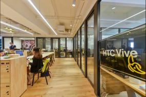 复古办公室装修实景图片