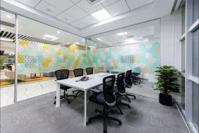 办公室成品隔断装饰效果图片
