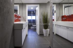 高档卫生间地砖装修图片