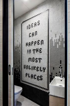 卫生间隔断装修高清效果图