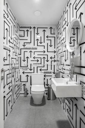 公共卫生间隔断装饰效果图片库