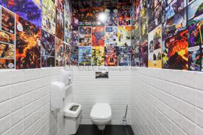 公共卫生间隔断效果图