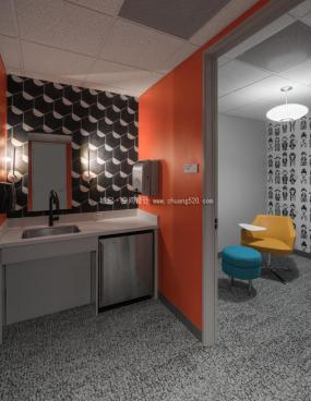 公共卫生间隔断装饰图