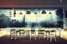 磨砂玻璃隔断装饰图片